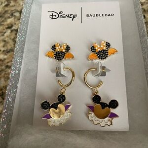 New never worn Disney Baublebar Halloween Earrings